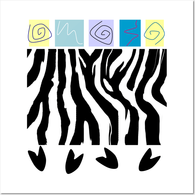 Zebra pastels Wall Art by Nicole's Nifty Shop